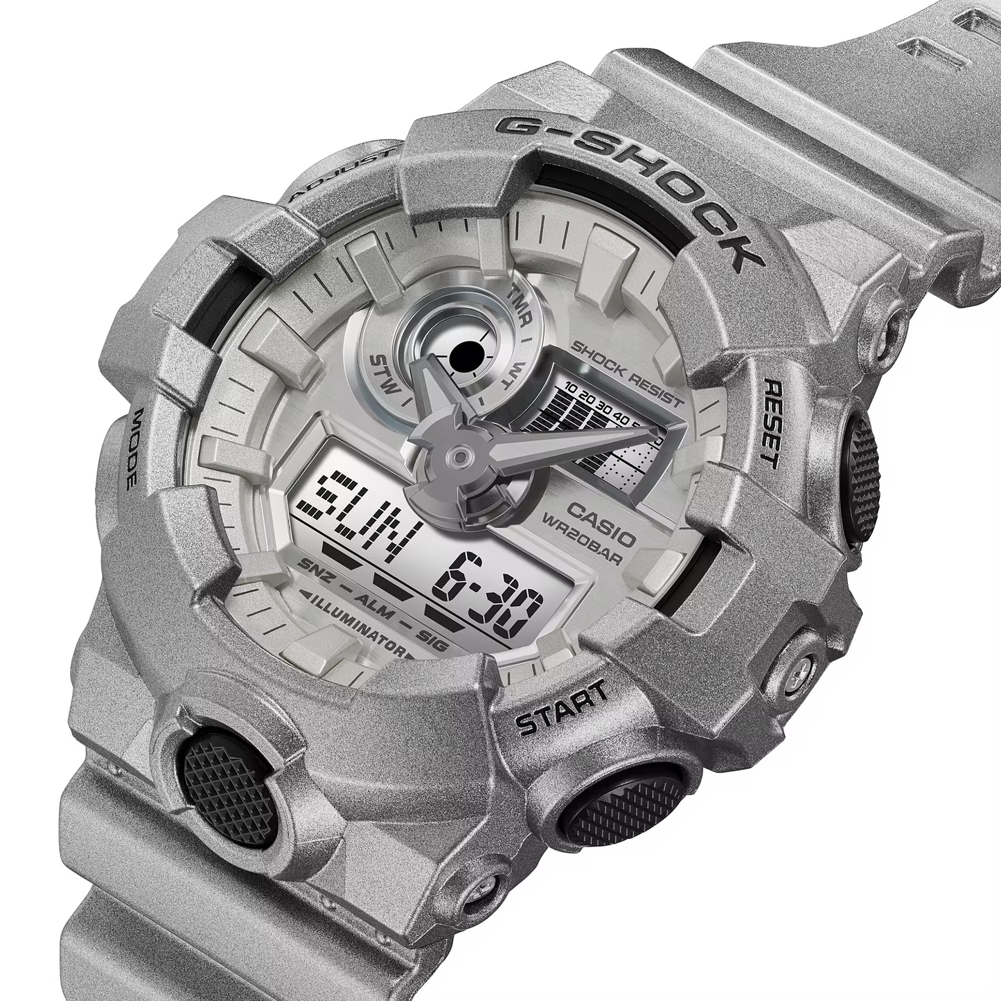 Casio G-Shock GA-700FF-8ADR Analog Digital Men's Watch Silver