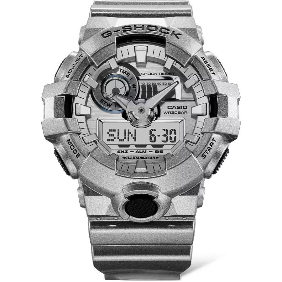 Casio G-Shock GA-700FF-8ADR Analog Digital Men's Watch Silver