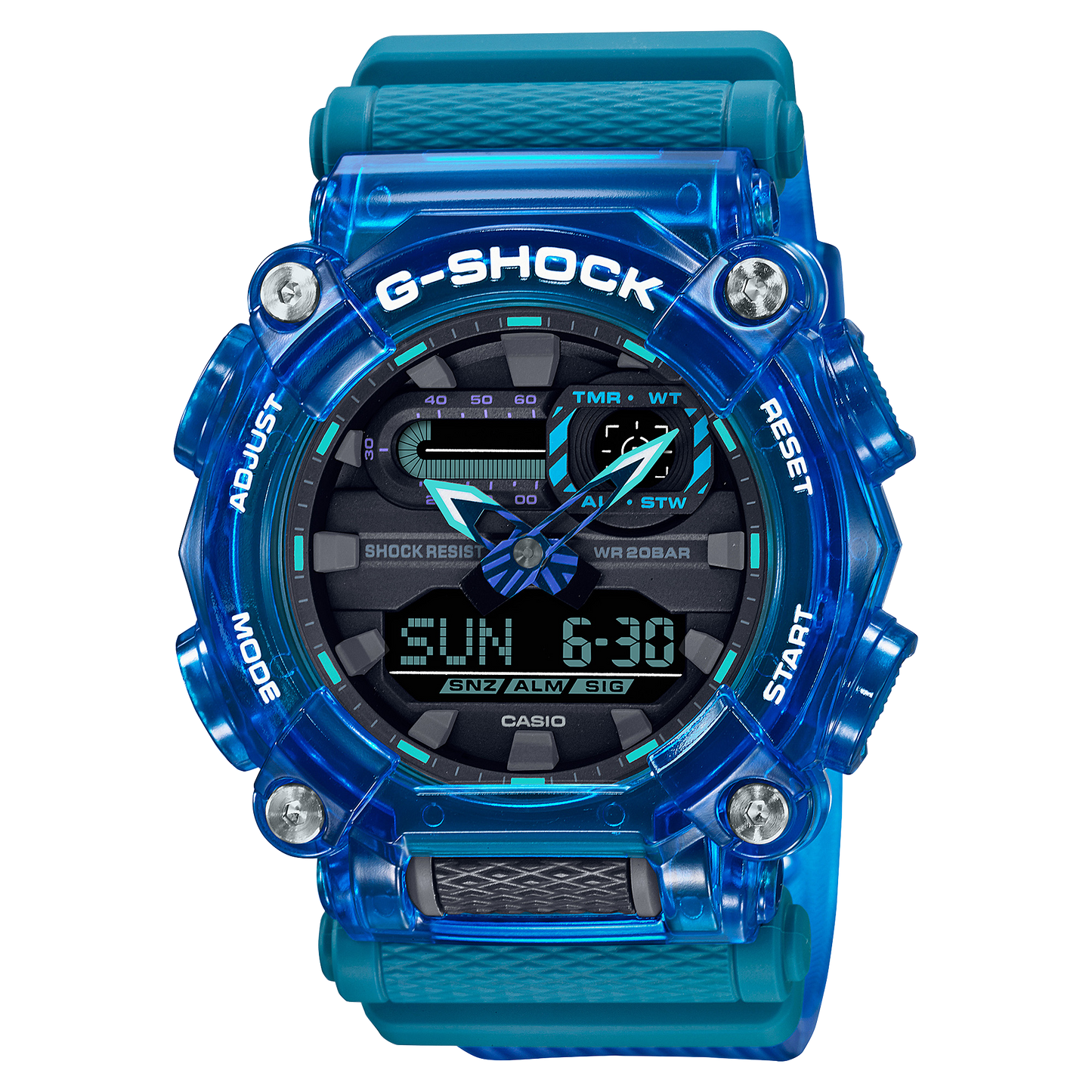 Casio G-Shock GA-900SKL-2ADR Analog-Digital Men's Watch, Blue