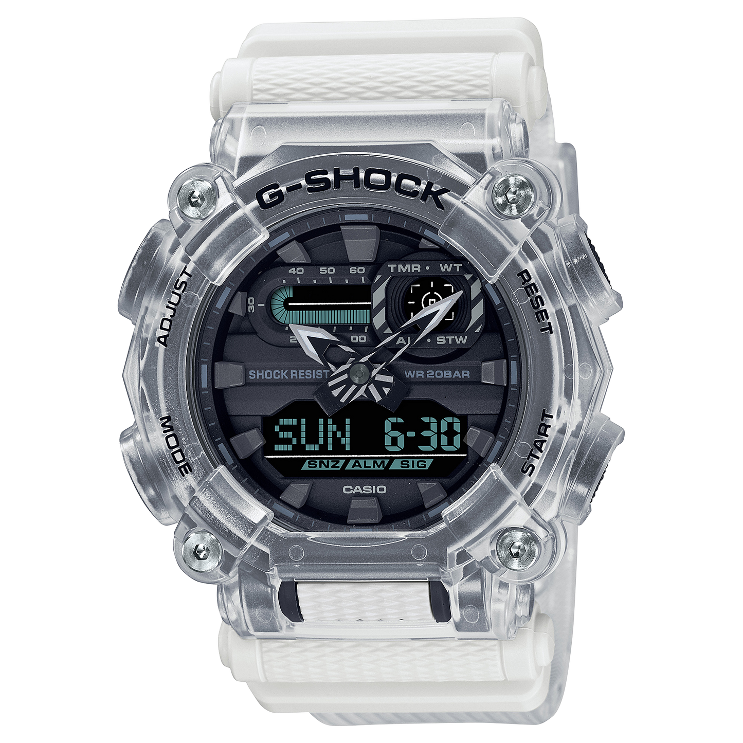 Casio G-Shock GA-900SKL-7ADR Analog-Digital Men's Watch, White
