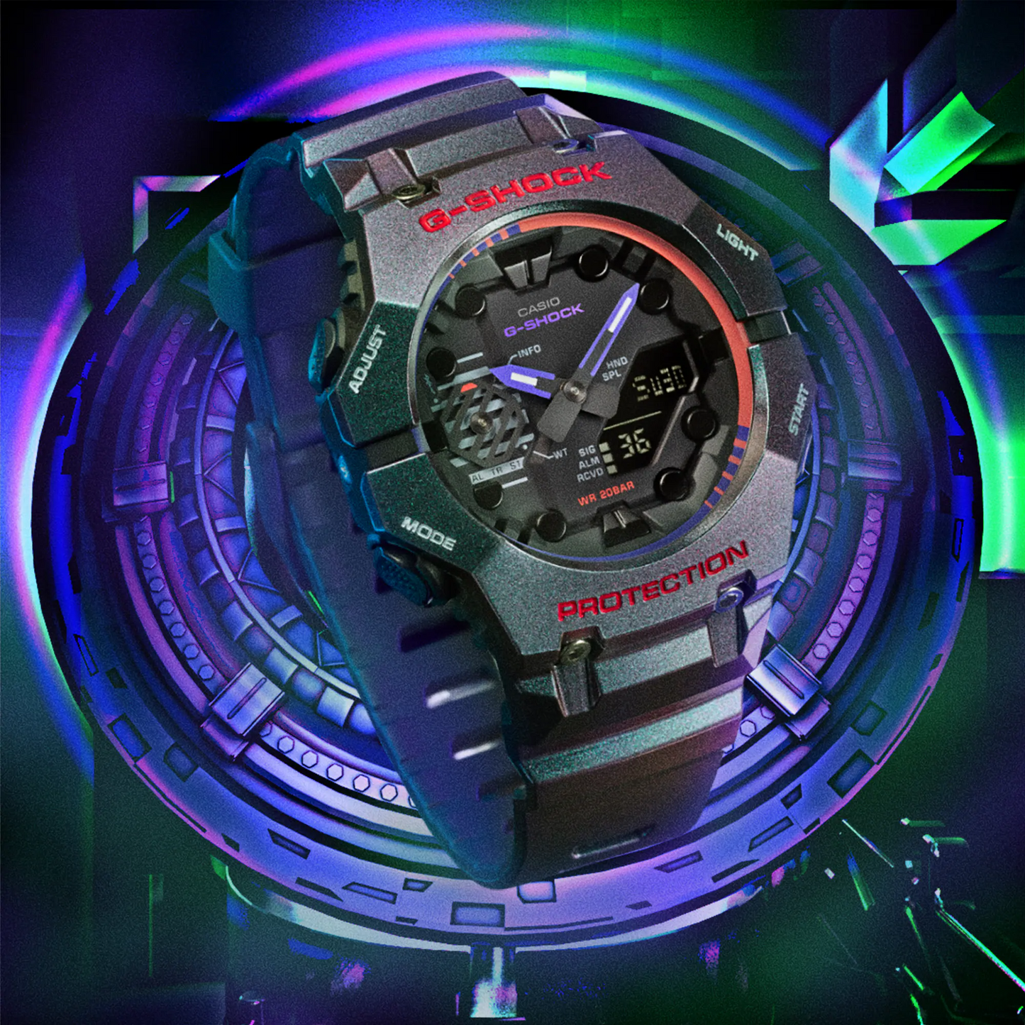 G-SHOCK BLUETOOTH MOBILE LINK CASUAL MEN WATCH GA-B001AH-6ADR