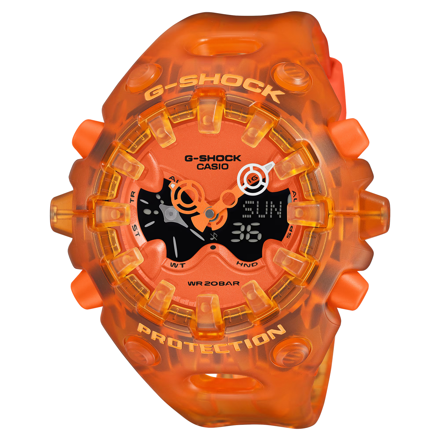 G-SHOCK Men Transparent Orange Casual Watch GA-V01SKE-4ADR