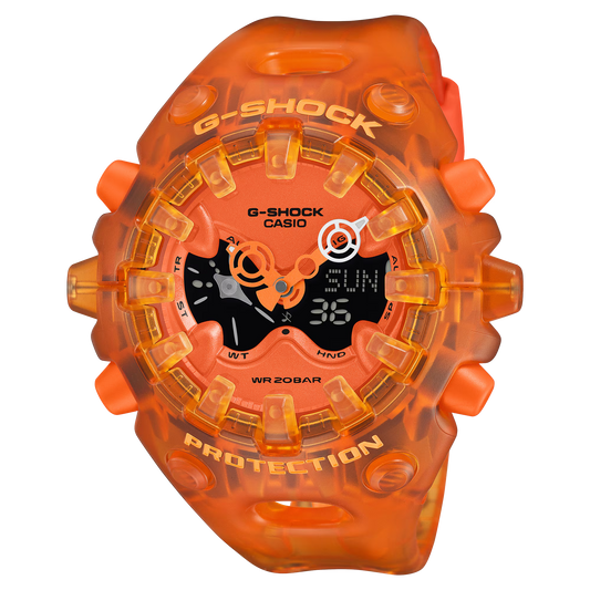 G-SHOCK Men Transparent Orange Casual Watch GA-V01SKE-4ADR