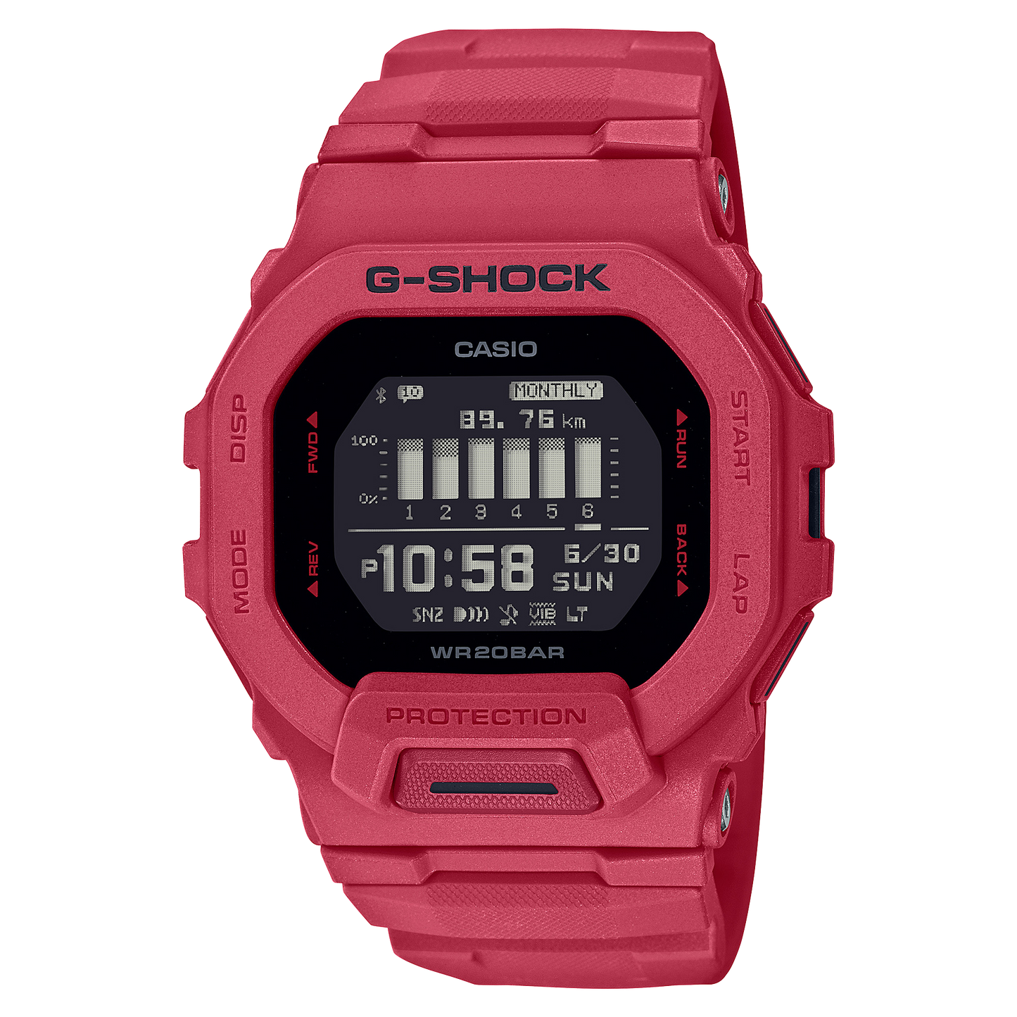 G-SHOCK G-SQUAD MEN WATCH GBD-200RD-4DR