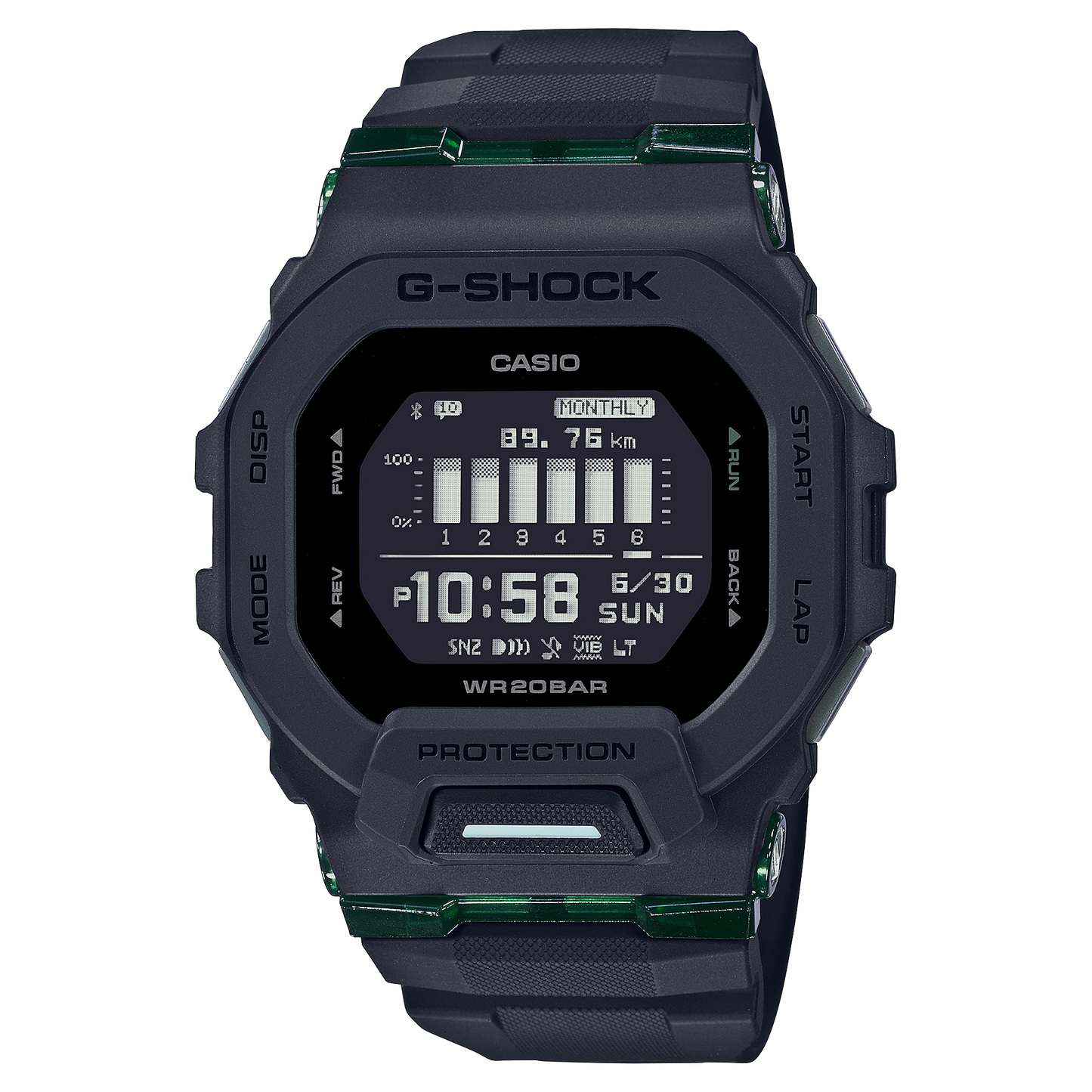 Casio G-Shock GBD-200UU-1DR Digital Men's Watch, Black