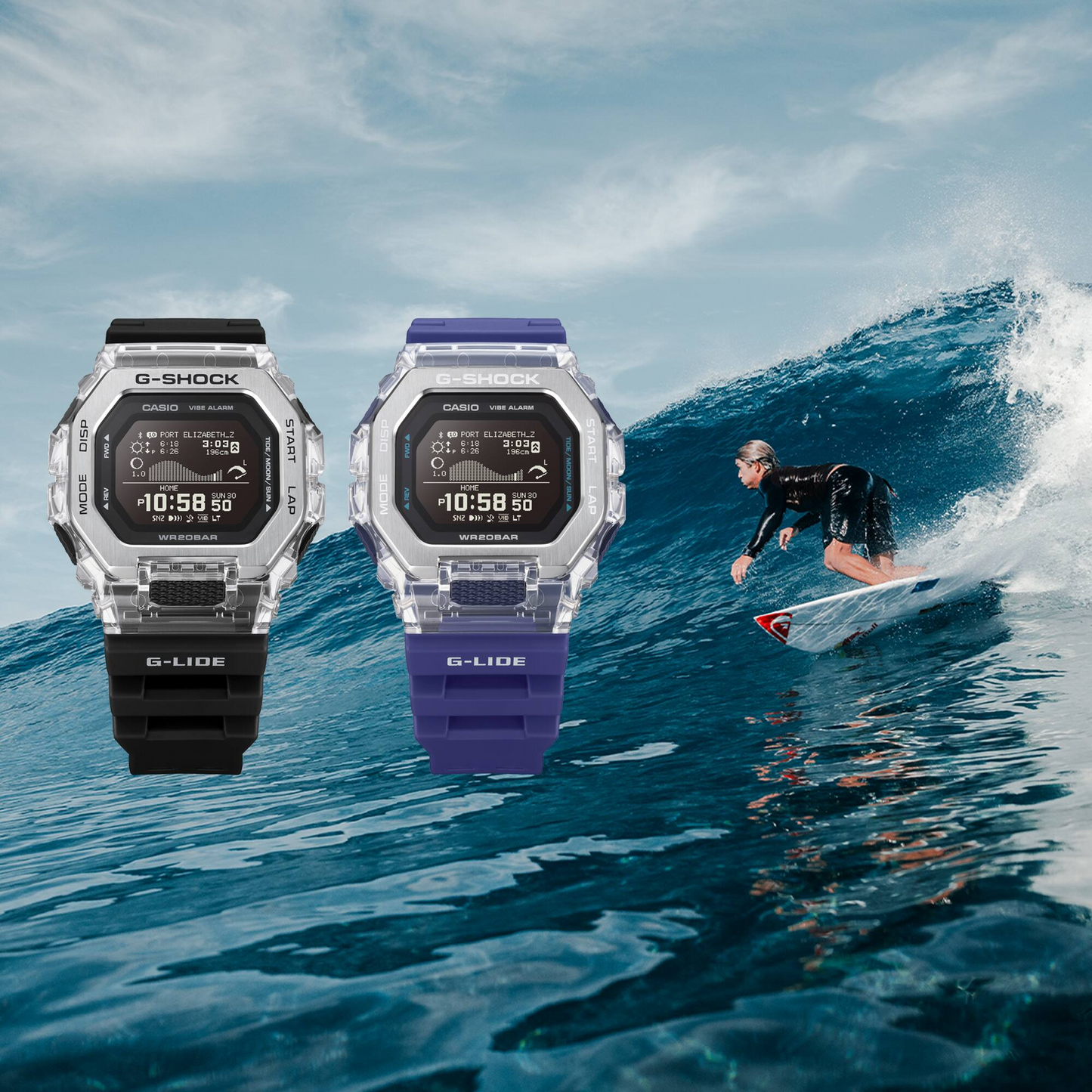G-SHOCK G-LIDE MEN WATCH GBX-100S-2DR