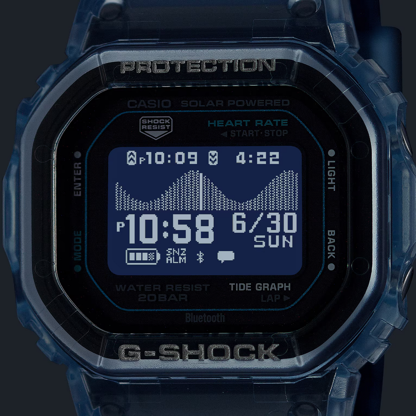 G-SHOCK G-LIDE MEN WATCH GBX-H5600-1DR