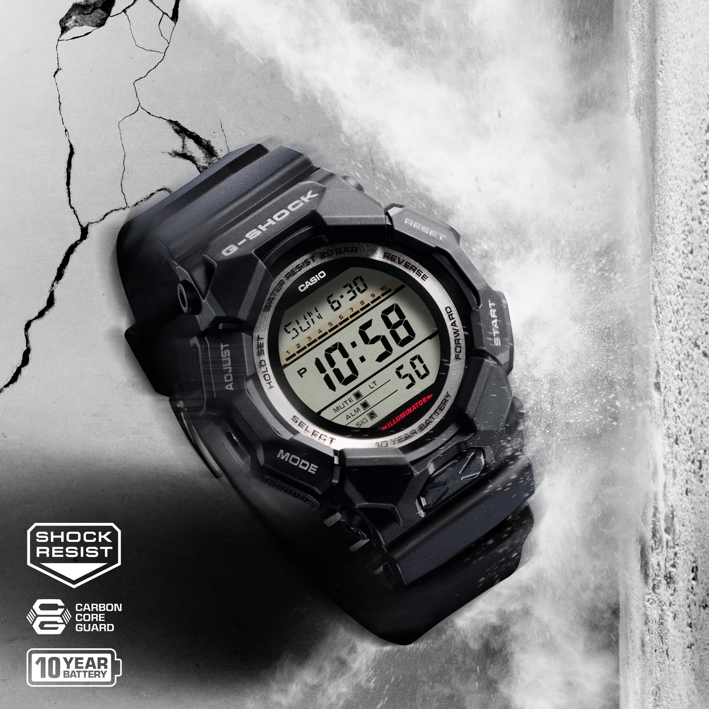 G-SHOCK DIGITAL MEN WATCH GD-010-1DR