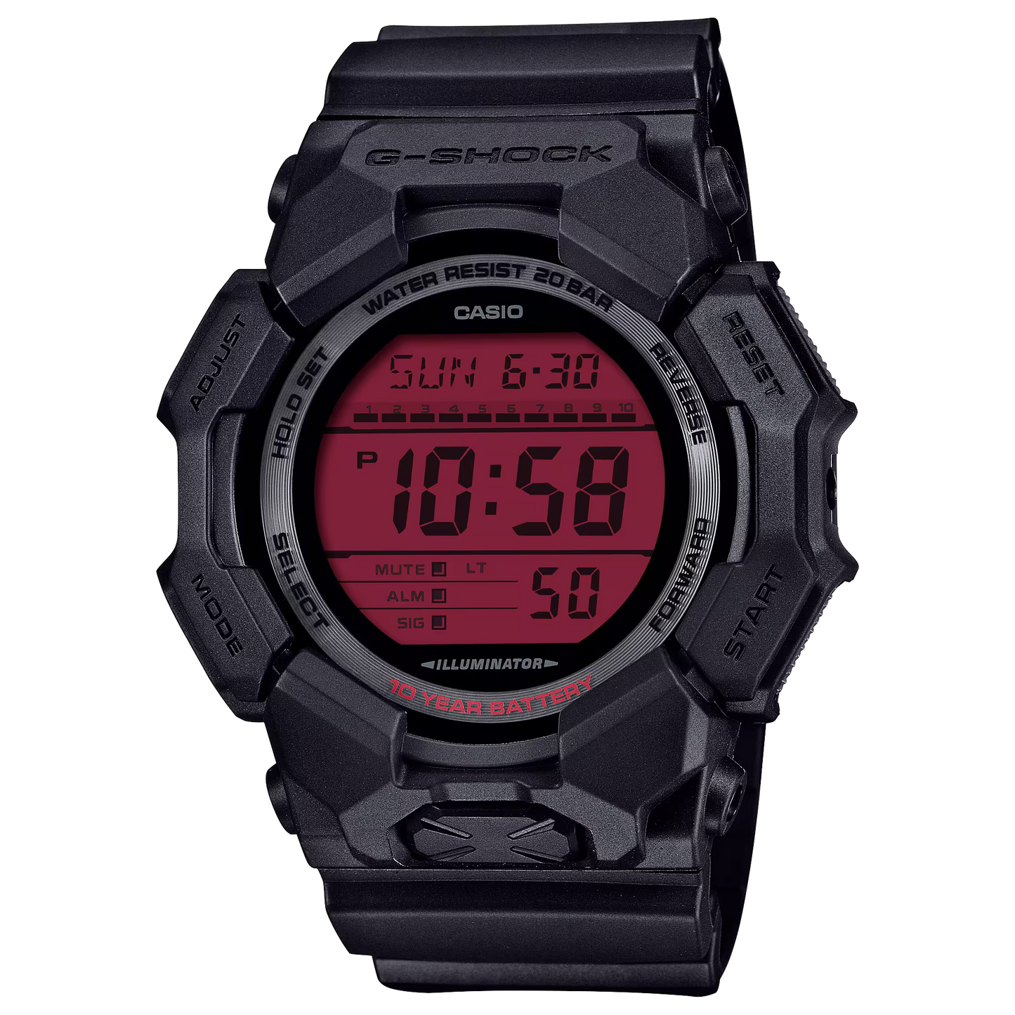 G-SHOCK DIGITAL MEN WATCH GD-010BBR-1DR