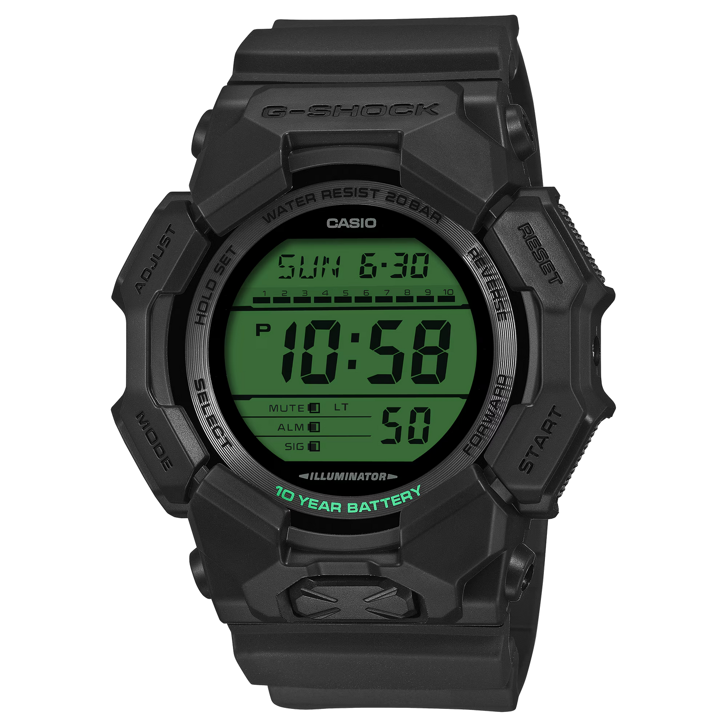 G-SHOCK Electro Green Digital Men Watch GD-010BEG-1DR
