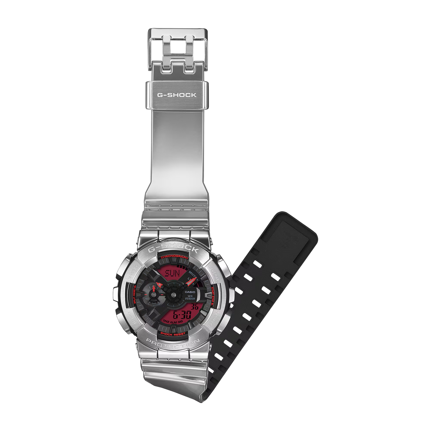 G-SHOCK Fine Metalic Silver Casual Analog-Digital Watch GM-5600YRA-8DR