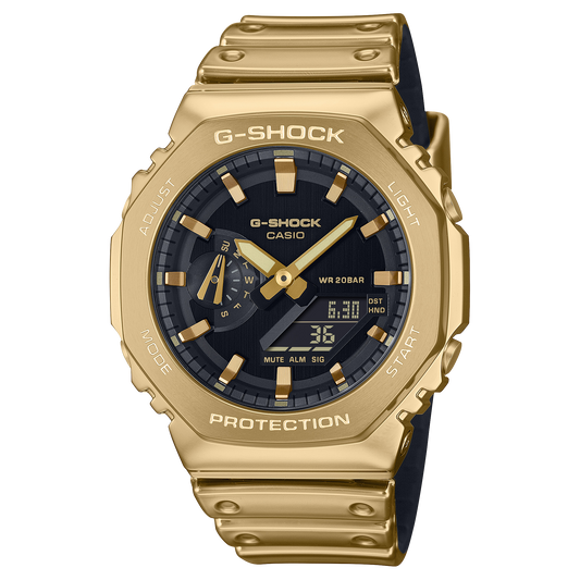 G-STEEL G-SHOCK Fine Metallic Series Gold Watch GM-2100YMG-9ADR
