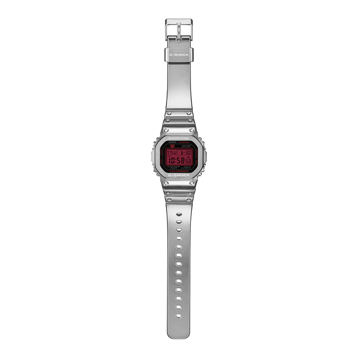 G-SHOCK Fine Metalic Silver Casual Digital Watch GM-5600YRA-8DR