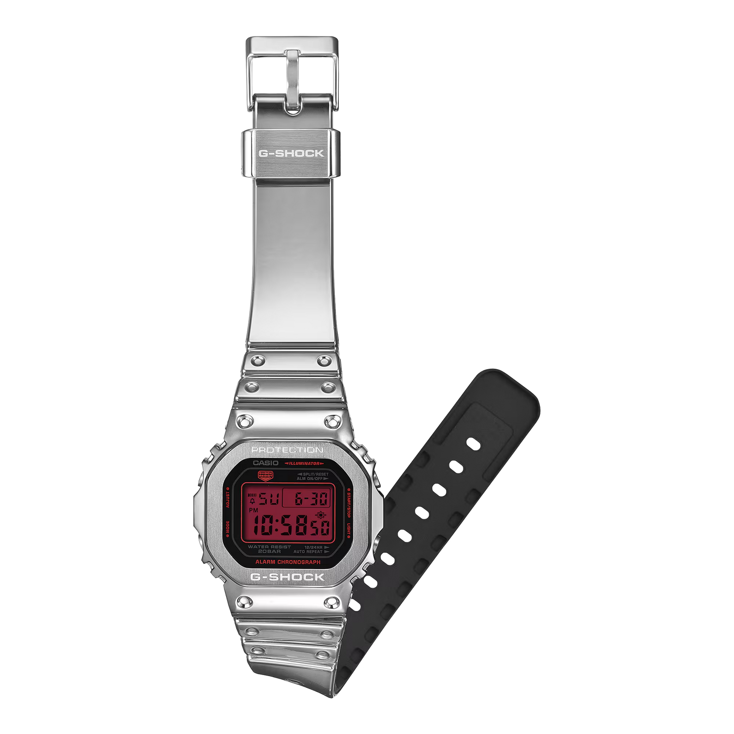 G-SHOCK Fine Metalic Silver Casual Digital Watch GM-5600YRA-8DR