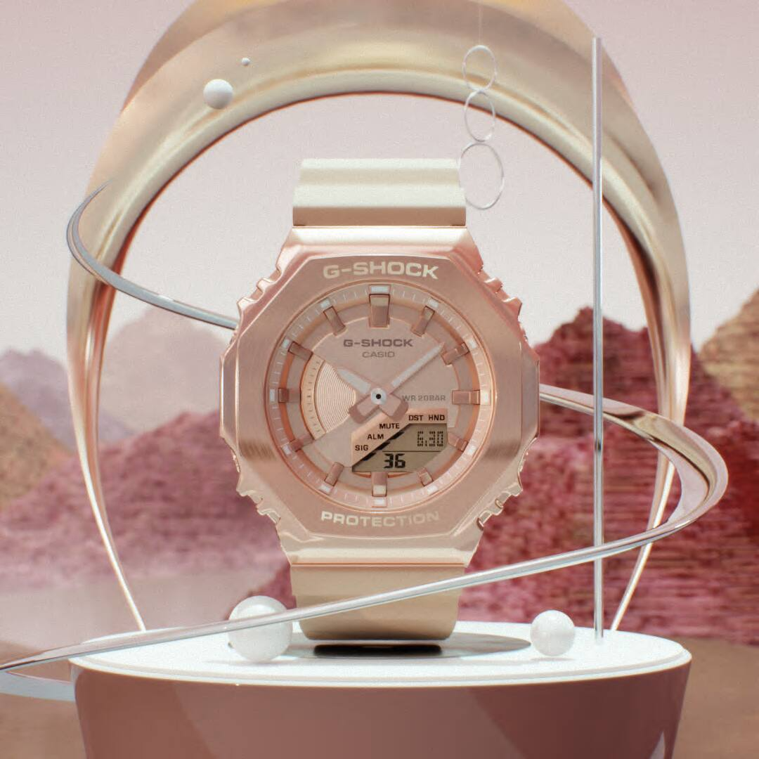 G-SHOCK CASUAL WOMEN WATCH GM-S2100PG-4ADR