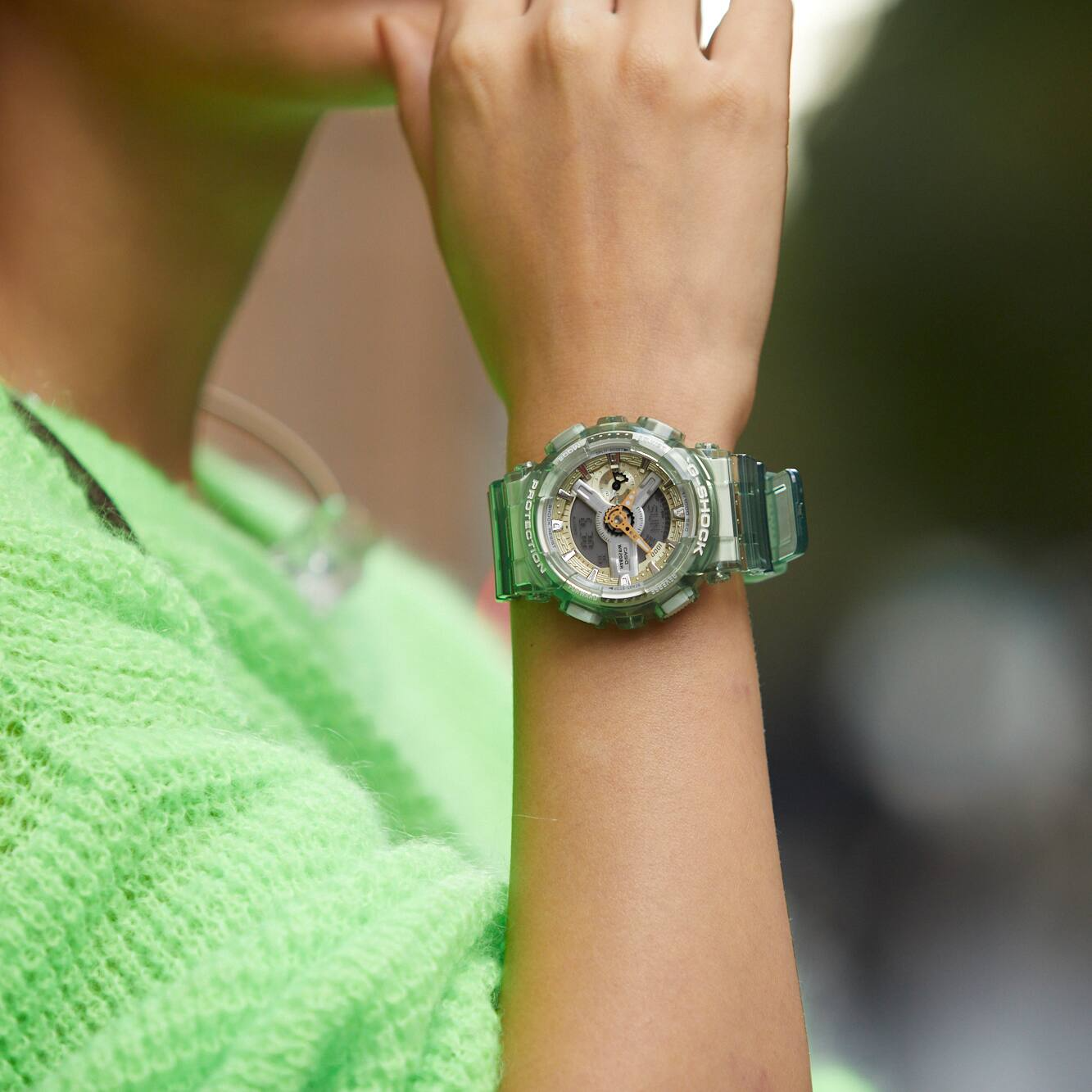 Casio G-Shock GMA-S110GS-3ADR  Analog Digital Ladies Watch, Green