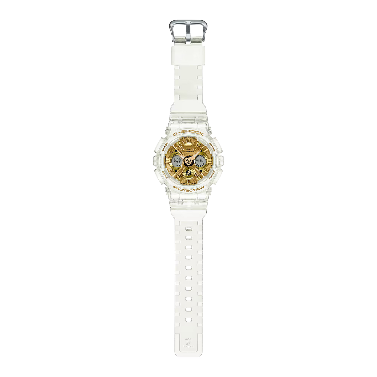 Casio G-Shock GMA-S120SG-7ADR Analog Digital Women's Watch White Translucent