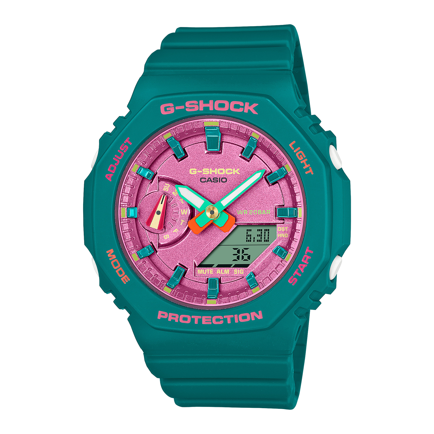 Casio G-Shock GMA-S2100BS-3ADR Analog Digital Women's Watch Green