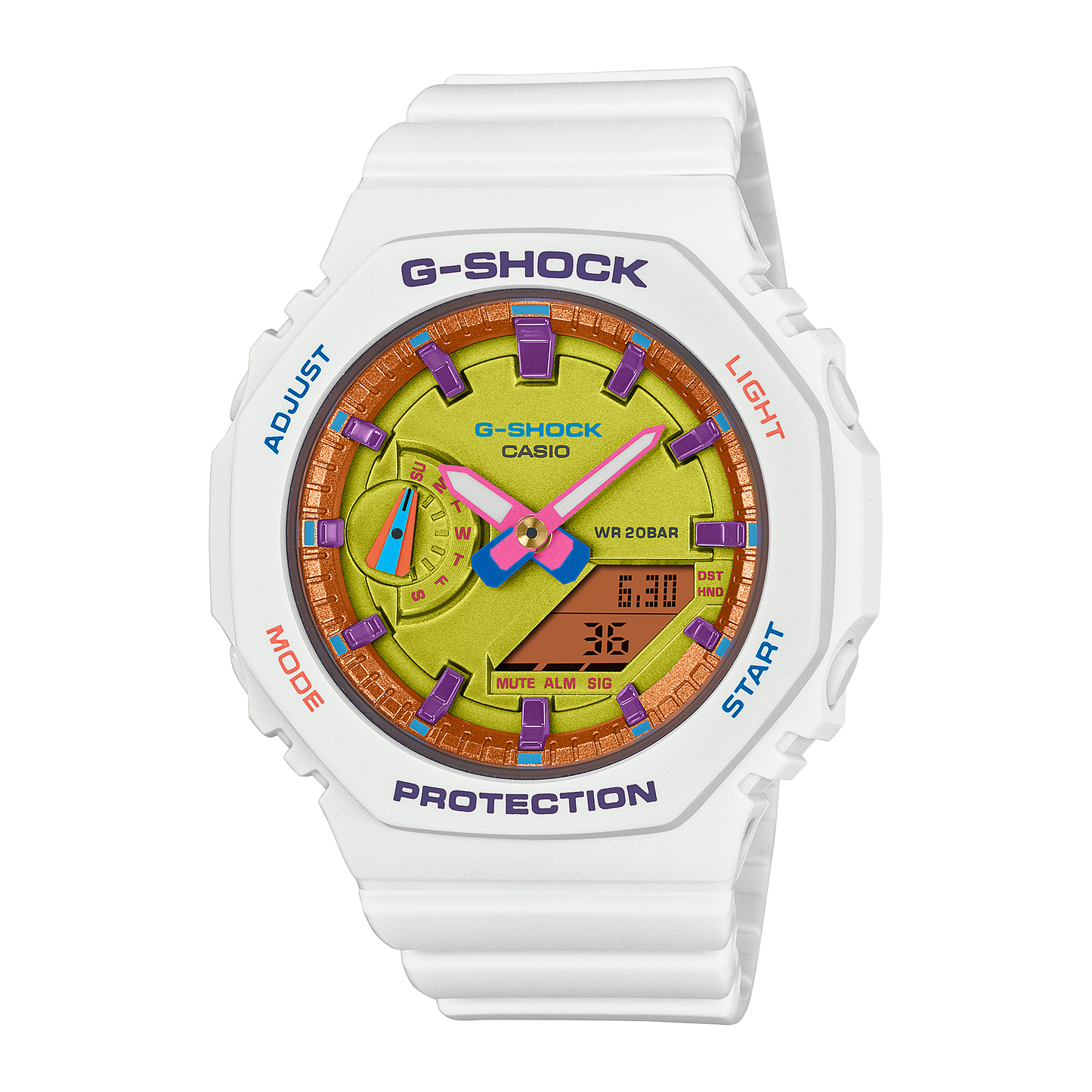 Casio G-Shock GMA-S2100BS-7ADR Analog Digital Women's Watch White