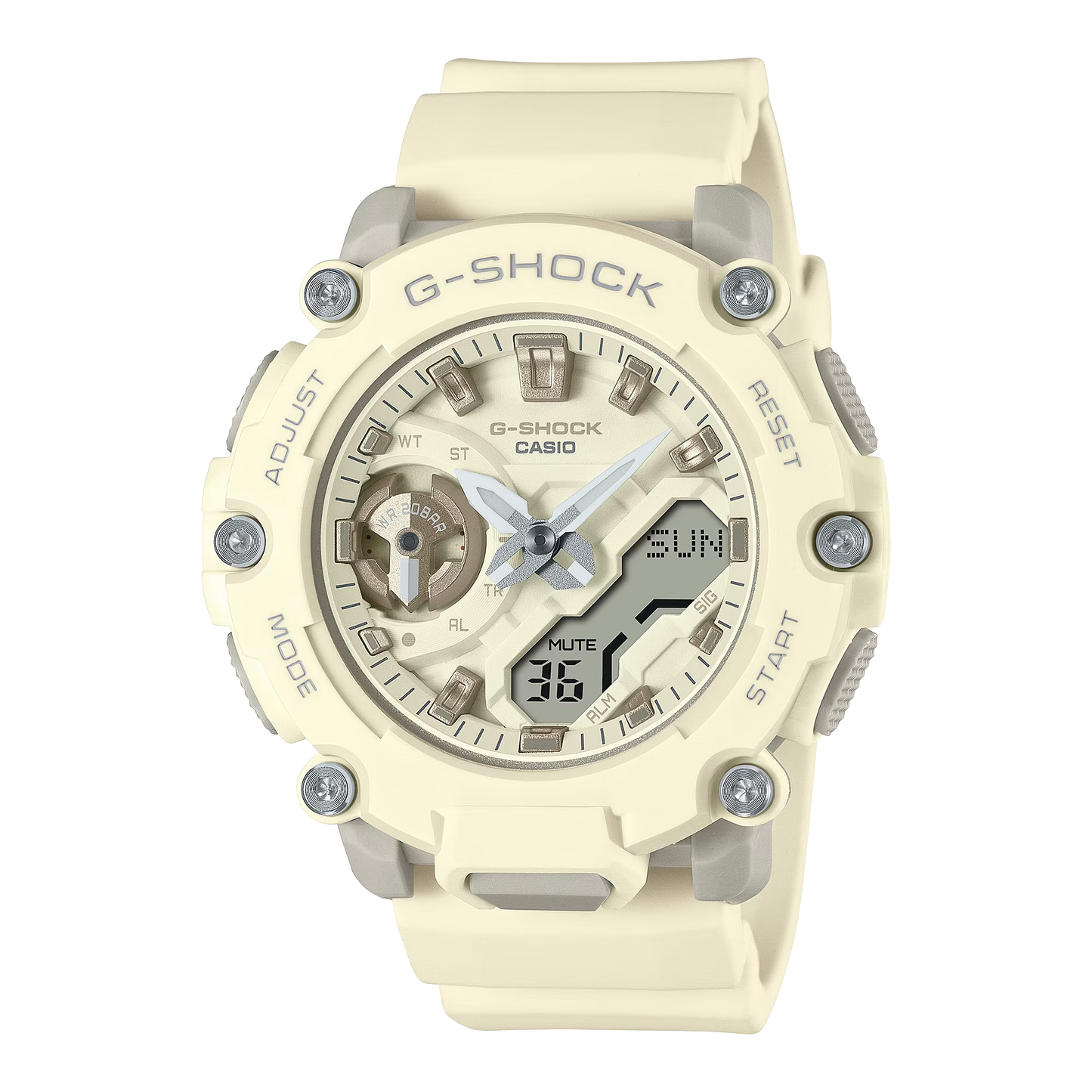 Casio G-Shock GMA-S2200-7ADR Analog-Digital Ladies Watch, White