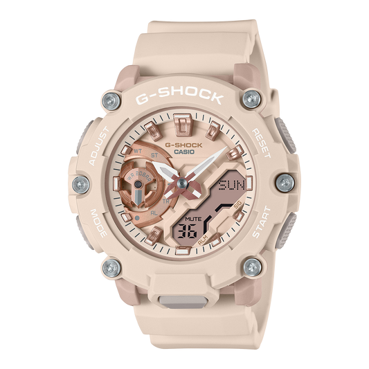 Casio G-Shock GMA-S2200M-4ADR Analog-Digital Ladies Watch, Beige Pink