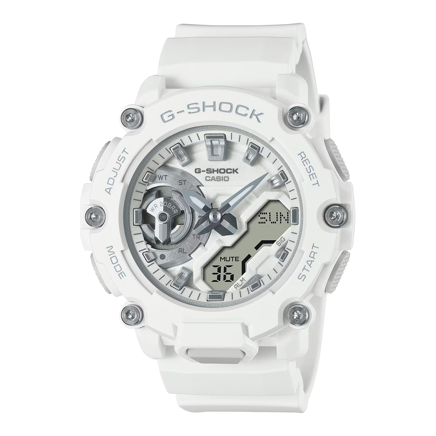 Casio G-Shock GMA-S2200M-7ADR Analog-Digital Ladies Watch, White