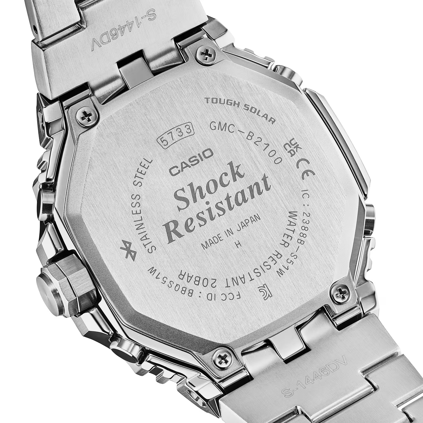 G-SHOCK Full Metal Solar Powered Bluetooth Men Watch GMC-B2100ADS-1ADR