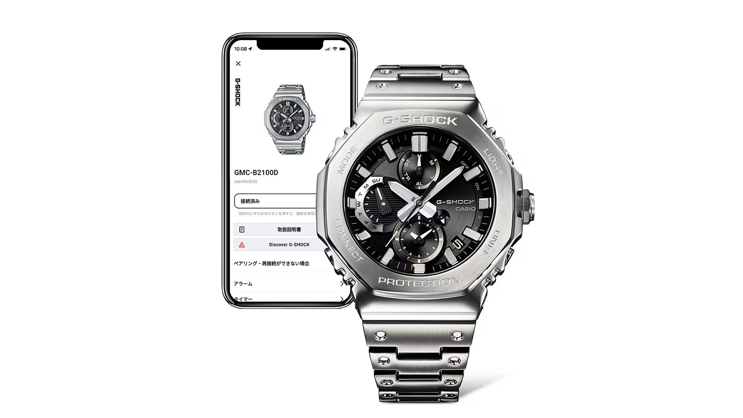 G-SHOCK Full Metal Solar Powered Bluetooth Men Watch GMC-B2100ADS-1ADR