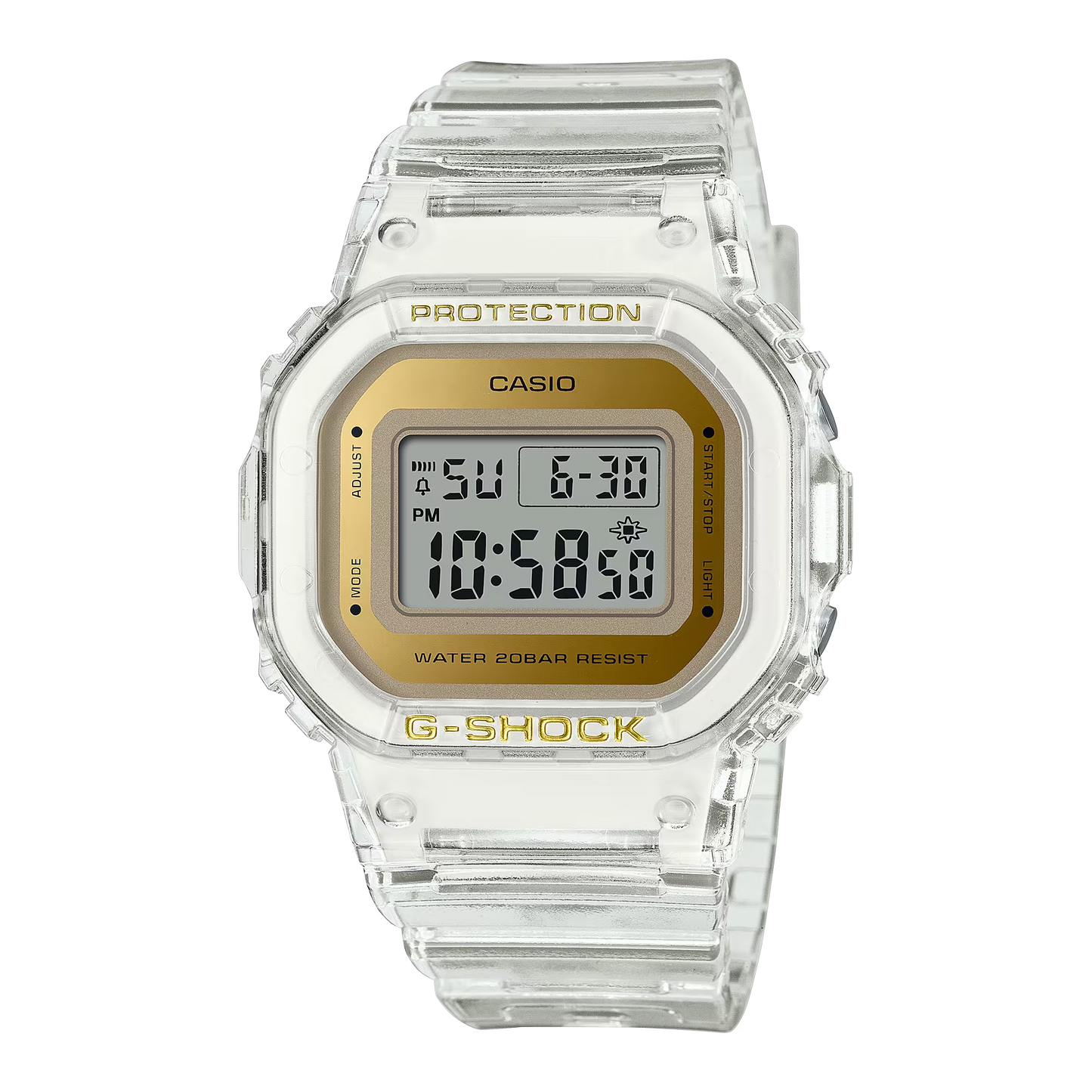 Casio G-Shock GMD-S5600SG-7DR Digital Women's Watch White Translucent