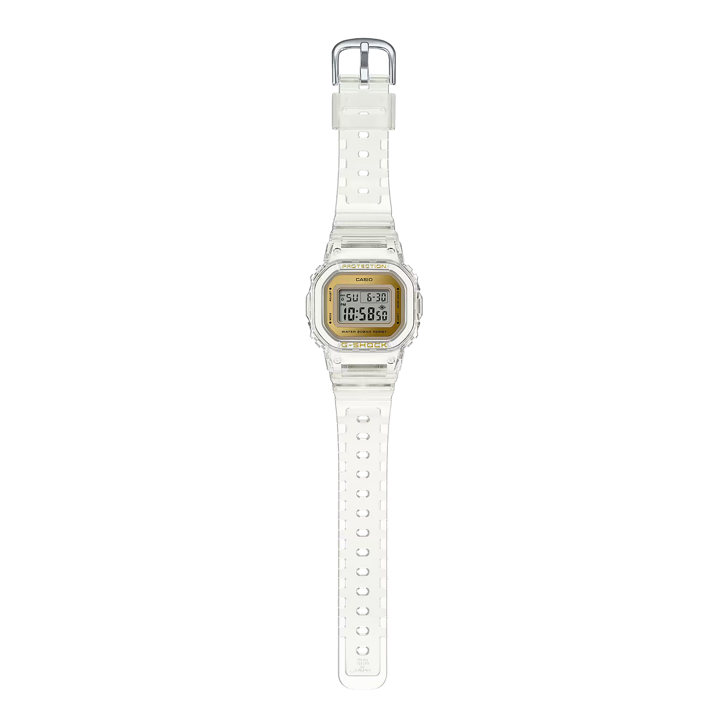 Casio G-Shock GMD-S5600SG-7DR Digital Women's Watch White Translucent