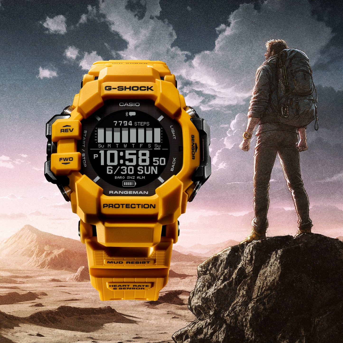 CASIO G-SHOCK GPR-H1000-9DR RANGE MEN WATCH