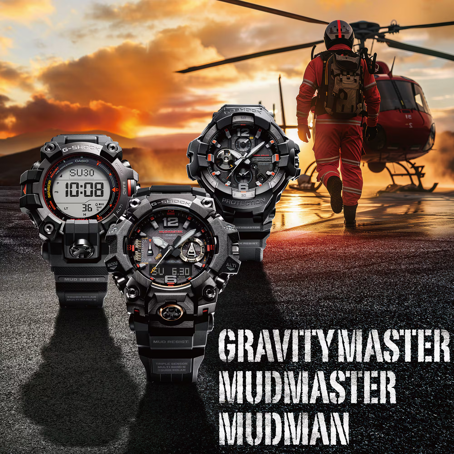 G-SHOCK MASTER OF G GRAVITY MASTER GR-B300EC-1ADR