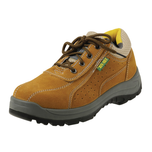 KP8308 SAFETY SHOES YELLOW SUEDE LEATHER PU
