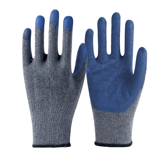 LGBG05-LATEX COATED GLOVES BLUE
