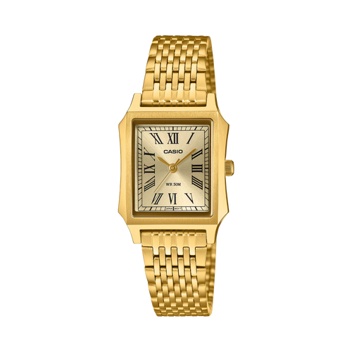Casio LTP-B190G-9BVDF Women's Gold Stainless Steel Watch with Gold Dial