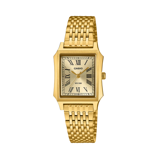 Casio LTP-B190G-9BVDF Women's Gold Stainless Steel Watch with Gold Dial