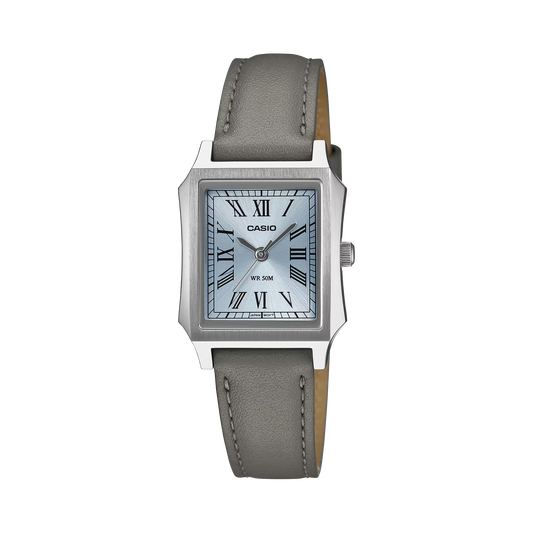 Casio LTP-B190L-2BVDF Women's Blue Dial Watch with Blue Leather Strap