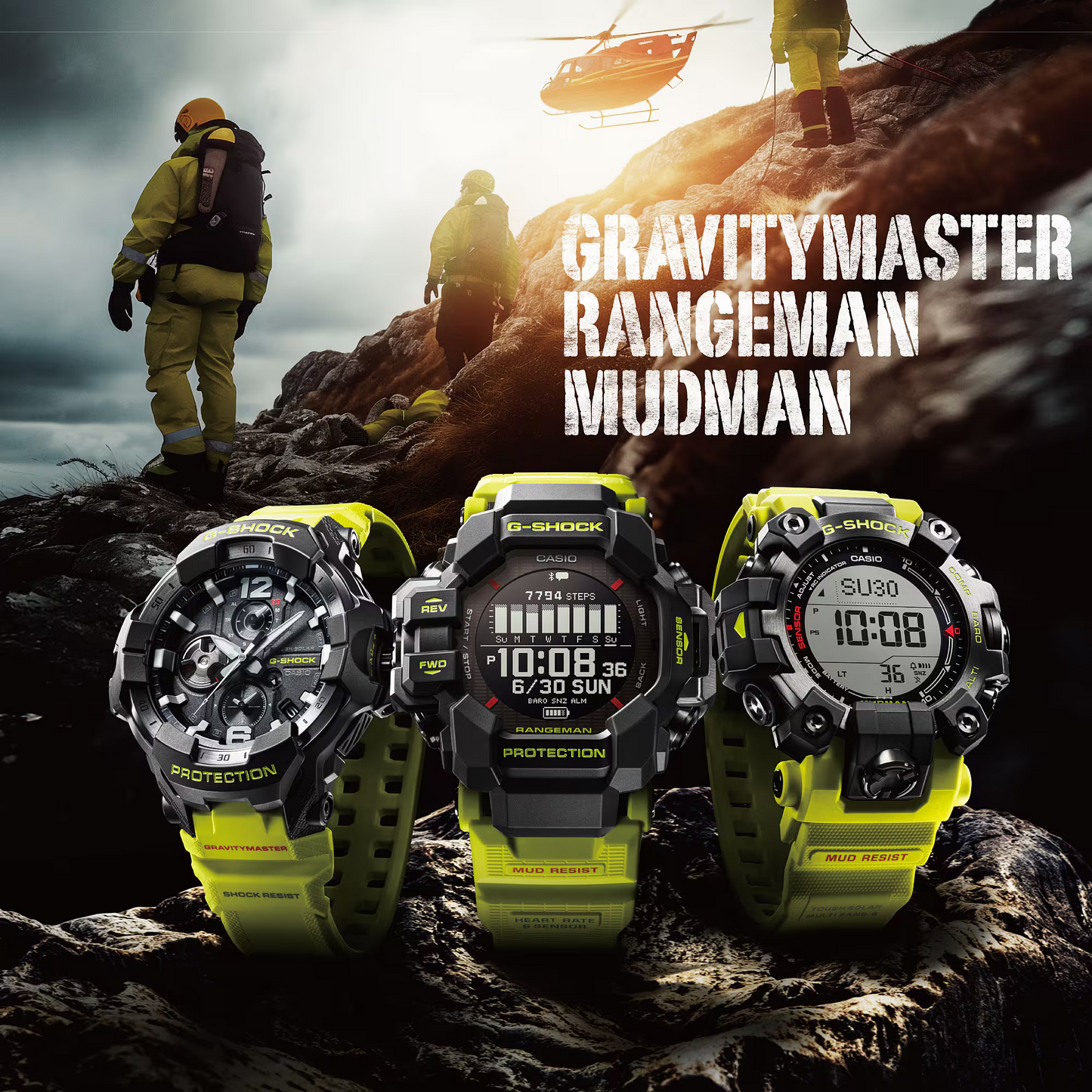 G-SHOCK MASTER OF G MUDMAN WATCH GW-9500MRY-1A9DR