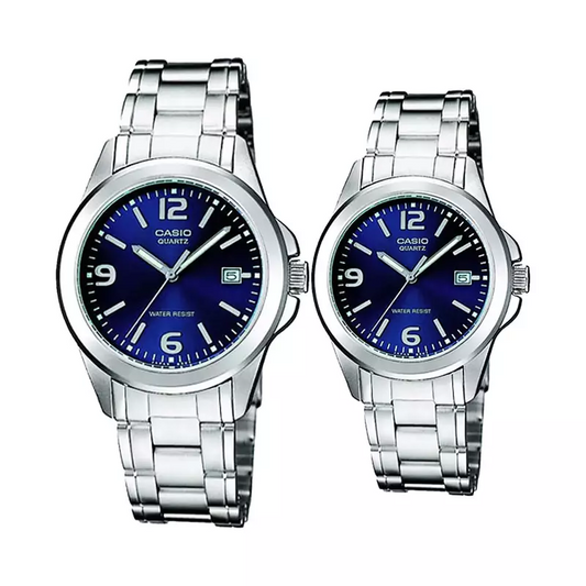 Casio Couple Watch Set – MTP-1215A-2ADF & LTP-1215A-2ADF (His & Hers)