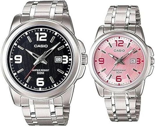 Casio Couple Watch Set – MTP-1314D-1AV & LTP-1314D-5AV (His & Hers)