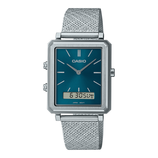 CASIO ANALOG-DIGITAL MENS WATCH MTP-B205M-3EDF