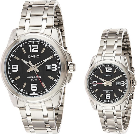 Casio Couple Watch Set –MTP-1314D-1AVDF & LTP-1314D-1AVDF (His & Hers)