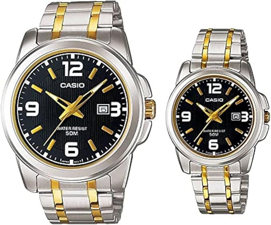 Casio Couple Watch Set – MTP-1314SG-1AVDF & LTP-1314SG-1AVDF (His & Hers)