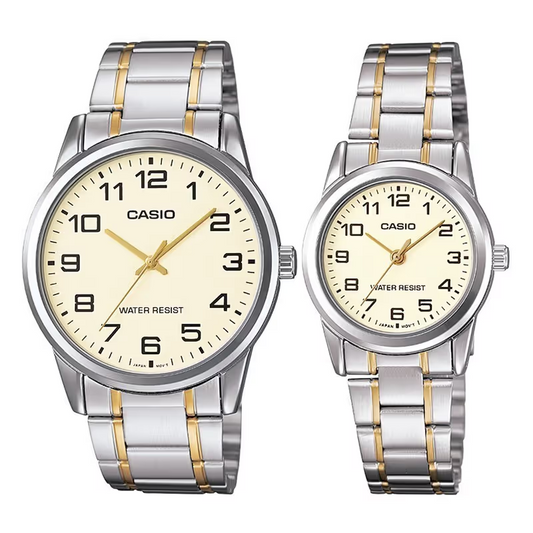 Casio Couple Watch Set – MTP-V001SG-9BUDF & LTP-V001SG-9BUDF (His & Hers)