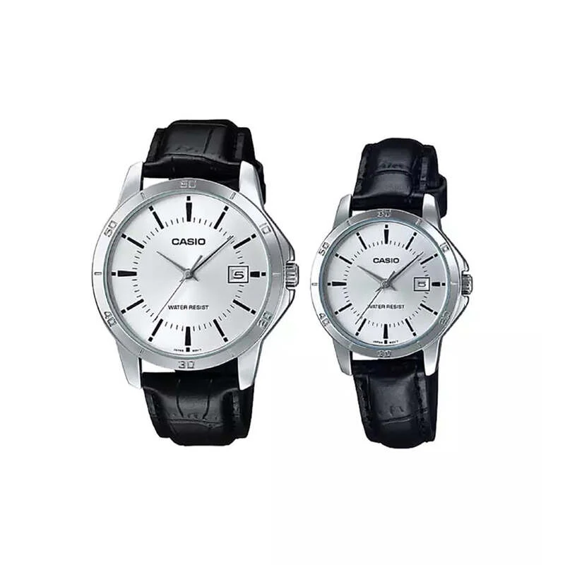 Casio Couple Watch Set – MTP-V004L-7AUDF & LTP-V004L-7AUDF (His & Hers)