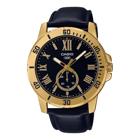 CASIO ANALOG MENS WATCH MTP-VD200GL-1BUDF