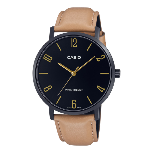CASIO ANALOG MENS WATCH MTP-VT01BL-1BUDF