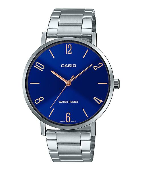 CASIO ANALOG MENS WATCH MTP-VT01D-2B2UDF