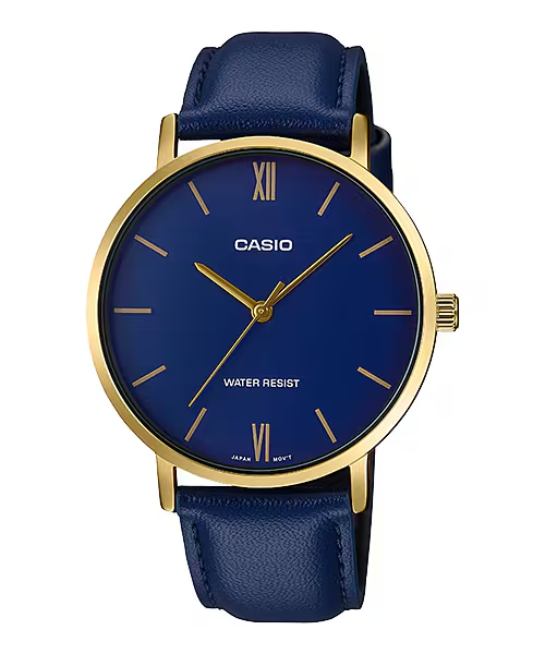 CASIO ANALOG MENS WATCH MTP-VT01GL-2BUDF