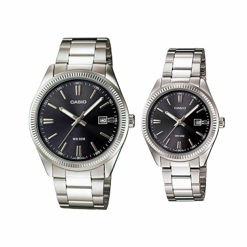 Casio Couple Watch Set – MTP-1302D-1A1VDF & LTP-1302D-1A1VDF (His & Hers)